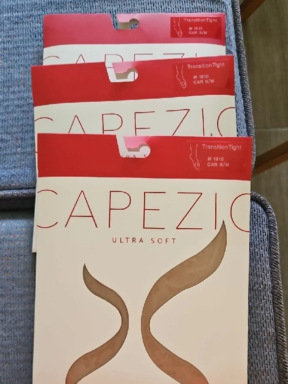 3 Capezio Ultra Soft TransitionTight - Caramel 1916 S/M
